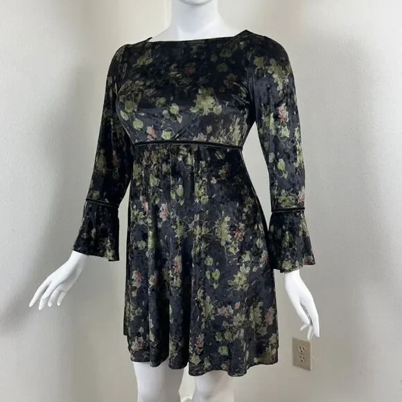 Floral Black Dress - Picture 11 of 13